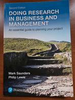 Doing Research in Business and Management - Saunders/Lewis, Boeken, Ophalen of Verzenden, Zo goed als nieuw, Management, Mark Saunders, Philip Lewis