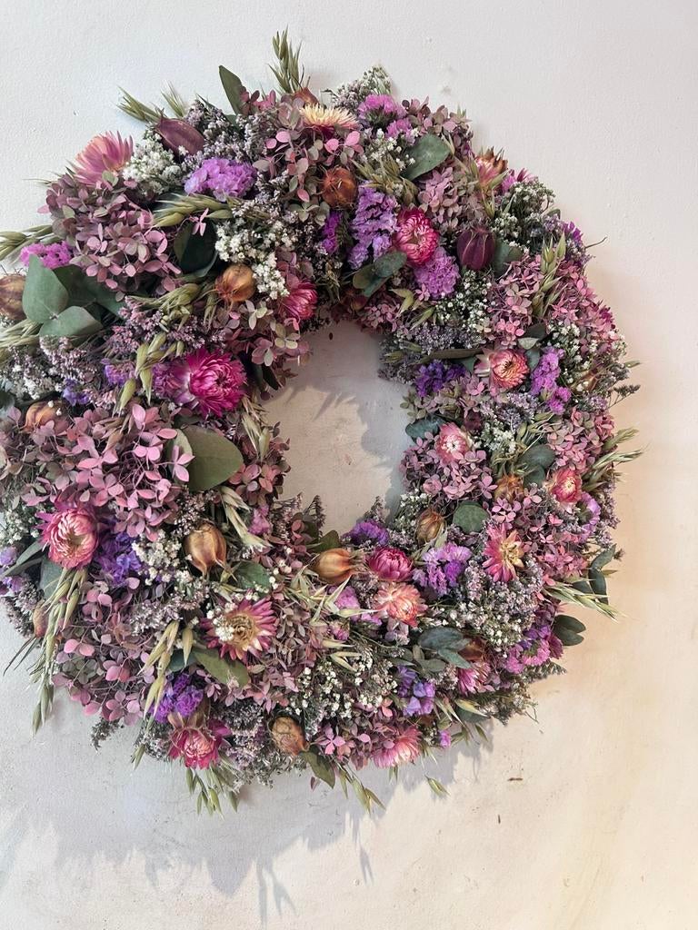 Droogbloemen kransen op maat, Ophalen of Verzenden, Nieuw