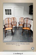 Set van 4 antieke Windsor stoelen ca 1800, Antiek en Kunst, Antiek | Meubels | Stoelen en Banken, Ophalen of Verzenden