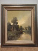 Schilderij F de Jong, Antiek en Kunst, Kunst | Schilderijen | Klassiek, Ophalen of Verzenden