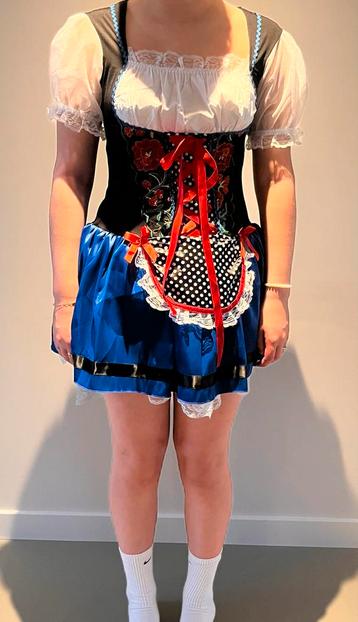 2 Dirndl Jurken Oktoberfestkleding + Kousen XS S M 34 36 38 beschikbaar voor biedingen