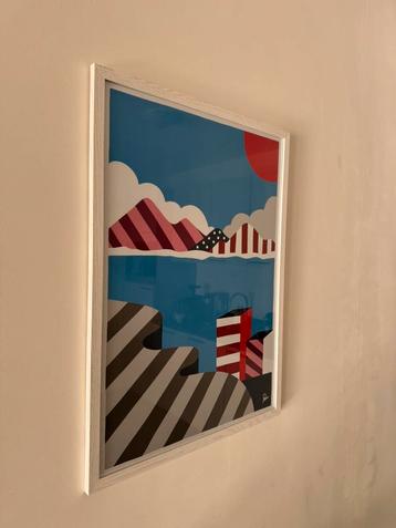 Twee originele Piet Parra posters in lijst beschikbaar voor biedingen