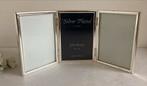 Verzilverde Jyden fotolijst - drieluik 9 x 13 cm., Ophalen of Verzenden, Gebruikt