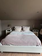 Wit bed, Huis en Inrichting, Slaapkamer | Bedden, Ophalen, Gebruikt, Wit, Tweepersoons