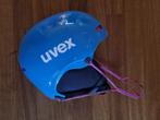 Uvex skihelm, met beugel, 52-55 cm, blauw, Gebruikt, Carve, Kleding, Skiën