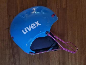 Uvex skihelm, met beugel, 52-55 cm, blauw beschikbaar voor biedingen