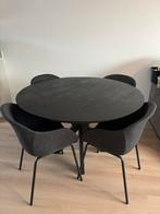 Nous Living Jorah eettafel 120cm + 4 stoelen, Huis en Inrichting, Ophalen, Zo goed als nieuw
