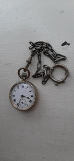 ANTIEK OUD  .....  MET KETTING  ...  ZAKHORLOGE, Ophalen of Verzenden, Zilver, Overige merken, Met ketting