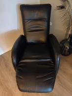 Zwarte fauteuil, Huis en Inrichting, Fauteuils, Ophalen, Gebruikt, 75 tot 100 cm, 50 tot 75 cm
