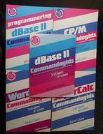 5 commandogidsen - CP/M WordStar SuperCalc dBase II + prog., Ophalen of Verzenden, Zo goed als nieuw, Software