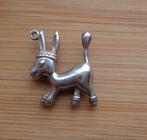 zilveren vintage bedel ezel [519], Sieraden, Tassen en Uiterlijk, Bedels, Overige merken, Verzenden, Zo goed als nieuw, 1 bedel