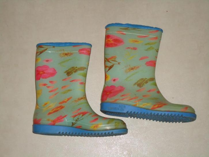 Vrolijke mooie regenlaarsjes laarzen bloemen maat 33 (K65), Kinderen en Baby's, Kinderkleding | Schoenen en Sokken, Gebruikt, Laarzen