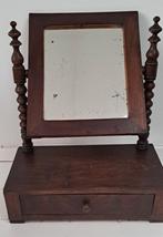 Oude kaptafel spiegel, Antiek en Kunst, Ophalen of Verzenden, Rechthoekig, Minder dan 50 cm