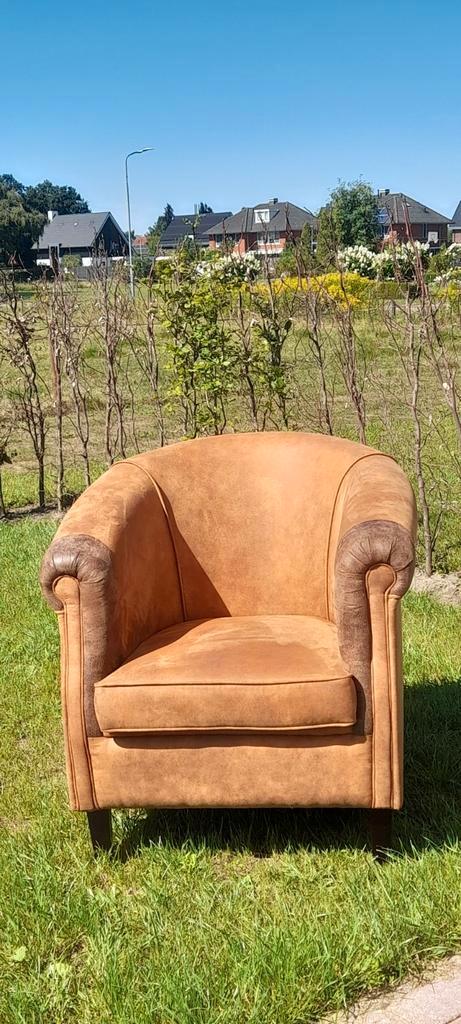 Leren Fauteuil in Topstaat, Huis en Inrichting, Fauteuils, Zo goed als nieuw, Leer, 50 tot 75 cm, Minder dan 75 cm, Ophalen of Verzenden