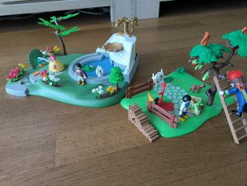 Playmobil Boomgaard + fontein beschikbaar voor biedingen
