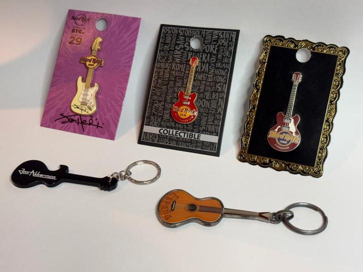 Hard Rock Cafe Fender Jimi Hendrix Gibson ES335 Jan Akkerman, Muziek en Instrumenten, Snaarinstrumenten | Gitaren | Elektrisch