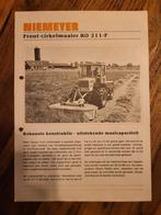 Tractor folder Niemeyer front-cirkelmaaier RO 211-F, Ophalen of Verzenden, Zo goed als nieuw