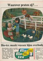 Retro reclame 1968 Biotex Nijmegen wasmiddel bij de eendjes, Verzamelen, Retro, Verzenden, Overige typen