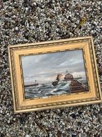 Olieverfschilderij Oostende - uit 1906, Ophalen of Verzenden