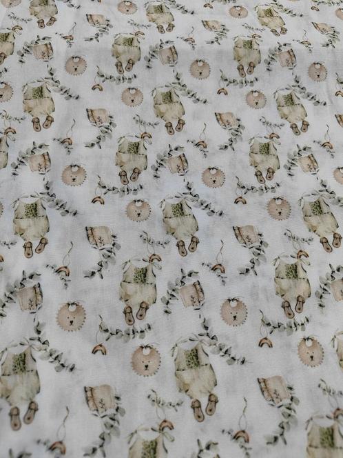 Cute baby print 100% katoen, Hobby en Vrije tijd, Stoffen en Lappen, Nieuw, Katoen, 120 cm of meer, 30 tot 200 cm, Ophalen of Verzenden