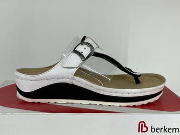 Berkemann Mila 37 / UK 4,0 wit leren slippers beschikbaar voor biedingen