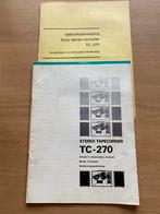 Philips N2509, RH691 + Sony TC-270 Handleidingen, Ophalen of Verzenden, Bandrecorder