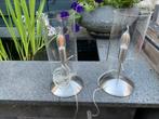 2 x LOODS 5 GLAS TAFELLAMP, Ophalen of Verzenden, Zo goed als nieuw, Overige materialen, Minder dan 25 cm