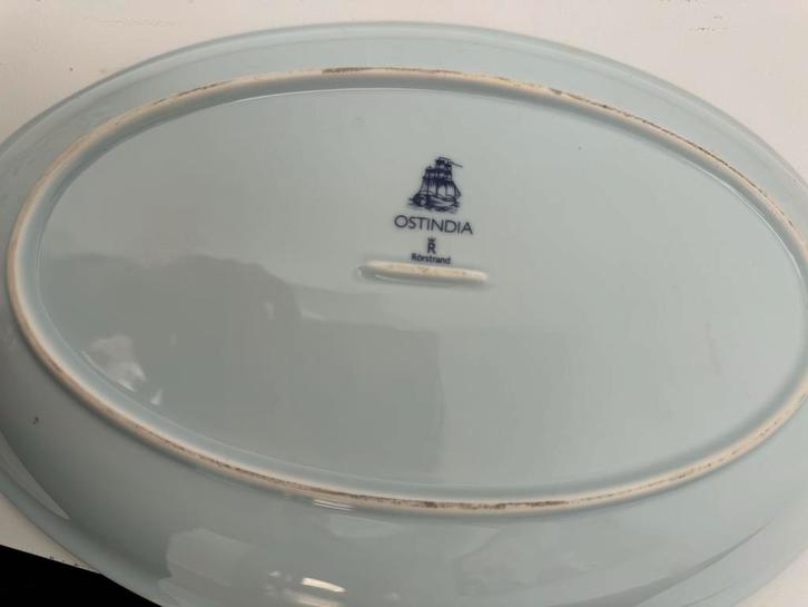 Ovale Serveerschaal - Rörstrand Ostindia, Huis en Inrichting, Keuken | Servies, Gebruikt, Schaal of Schalen, Overige stijlen, Porselein