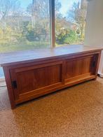 Tv meubel teakhout 142x55x55cm, Ophalen, Teakhout, Zo goed als nieuw, Minder dan 100 cm