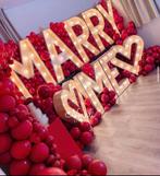 Marry me licht letters huwelijksaanzoek hart ballonnen deco, Hobby en Vrije tijd, Feestartikelen | Verhuur, Ophalen of Verzenden