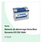 Varta Blue Dynamic E11 12V 74Ah - Gebruikt, Auto-onderdelen, Accu's en Toebehoren, Ophalen of Verzenden, Gebruikt, Universele onderdelen