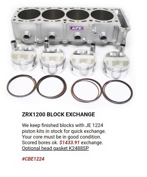 APE racing 1224 big bore kit voor zrx1200, Motoren, Onderdelen | Kawasaki, Nieuw, Ophalen of Verzenden