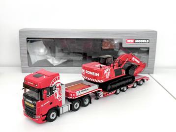 Scania S Highline De Romein + CAT 336 [WSI + IMC 1:50] beschikbaar voor biedingen
