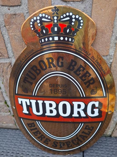 Emaillebord Tuborg bier, Verzamelen, Biermerken, Nieuw, Reclamebord, Plaat of Schild, Overige merken, Ophalen of Verzenden