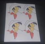 4 Lucky luke stickers, Ophalen of Verzenden, Overige figuren, Nieuw