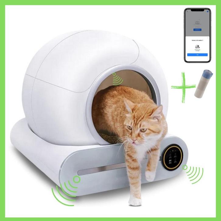 ACTIE!! Nieuwe Zelfreinigende Kattenbakken Met App & Sensor!, Dieren en Toebehoren, Kattenbakken, Nieuw, Open, Zelfreinigend, Ophalen of Verzenden