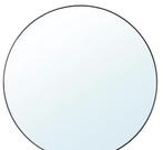 Ikea spiegel LINDBYN - 110 cm zwart, Huis en Inrichting, Woonaccessoires | Spiegels, Ophalen, 100 tot 150 cm, Rond, Nieuw