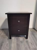 HEMNES Ladekast - Zwartbruin, Huis en Inrichting, Slaapkamer | Nachtkastjes, Ophalen, Gebruikt, Minder dan 45 cm, Minder dan 55 cm