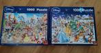 *Nieuw* Disney Puzzels 2 x 1000 stukjes - 2 voor €9, Ophalen of Verzenden, 500 t/m 1500 stukjes, Zo goed als nieuw, Legpuzzel