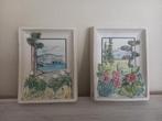 Zweedse Jie Gantofta wanddecoratie landschap en flora, Ophalen of Verzenden