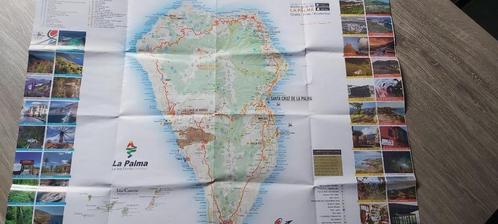 Wegenkaart van La Palma van autoverhuurder Cicar, Boeken, Atlassen en Landkaarten, Gelezen, Landkaart, 2000 tot heden, Ophalen of Verzenden