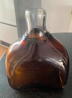 Vintage Murano glazen flesvaas, amberkleur, Flamant 900, Ophalen, Overige kleuren, Aardewerk of Porselein, Zo goed als nieuw
