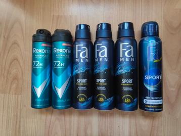 nieuw men deodorant spuitbussen Renona 2x Fa sport 4x beschikbaar voor biedingen