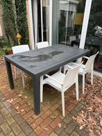 Tuinset kunststof, Ophalen, 4 zitplaatsen, Kunststof, Gebruikt