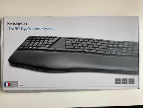 Ergonomic Kensington Pro Fit Wireless Keyboard AZERTY (FR), Computers en Software, Toetsenborden, Nieuw, Azerty, Draadloos, Ergonomisch