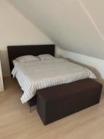 Swiss Sense Boxspring 160x200, Ophalen, Gebruikt, Bruin, Tweepersoons