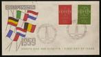 Nederland FDC E39 Zonder Adres, Europazegels 1959, Ophalen of Verzenden, Onbeschreven, Nederland