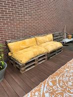 Pallet bank met kussens, Ophalen of Verzenden, Gebruikt