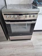 Rvs oven met gasfornuis in goede staat, Witgoed en Apparatuur, Ovens, Ophalen, Zo goed als nieuw, 45 tot 60 cm, Oven