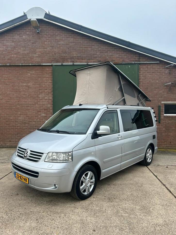 Volkswagen California T5 2.5 AUTOMAAT/STANDKACHEL, Caravans en Kamperen, Campers, Bedrijf, tot en met 4, Buscamper of Camperbus
